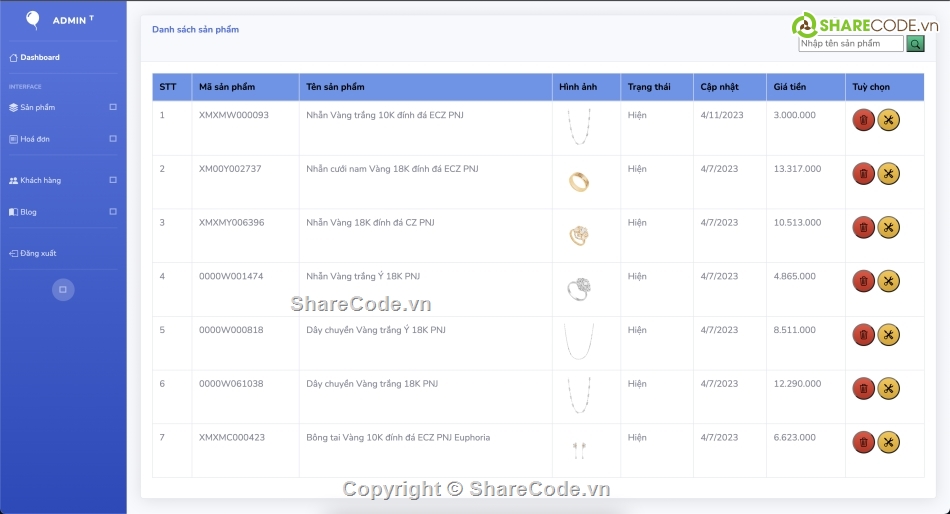 web bán trang sức,code web bán trang sức,web bán trang sức mysql,source bán trang sức,website bán trang sức